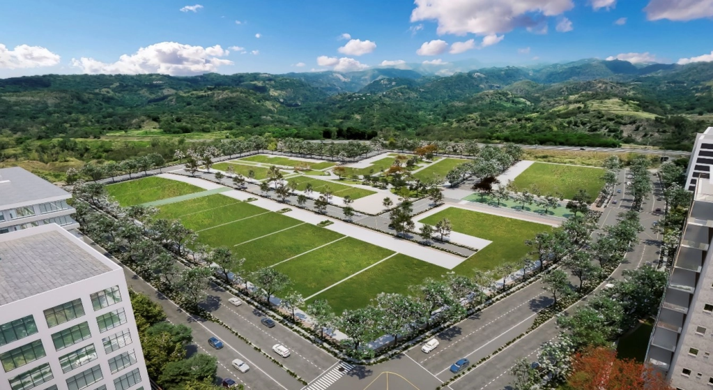 Alviera Estate aerial view with commercial district in Pampanga