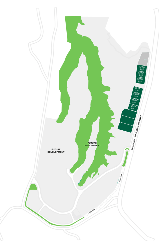 Masterplan map of Arillo Estate in Batangas